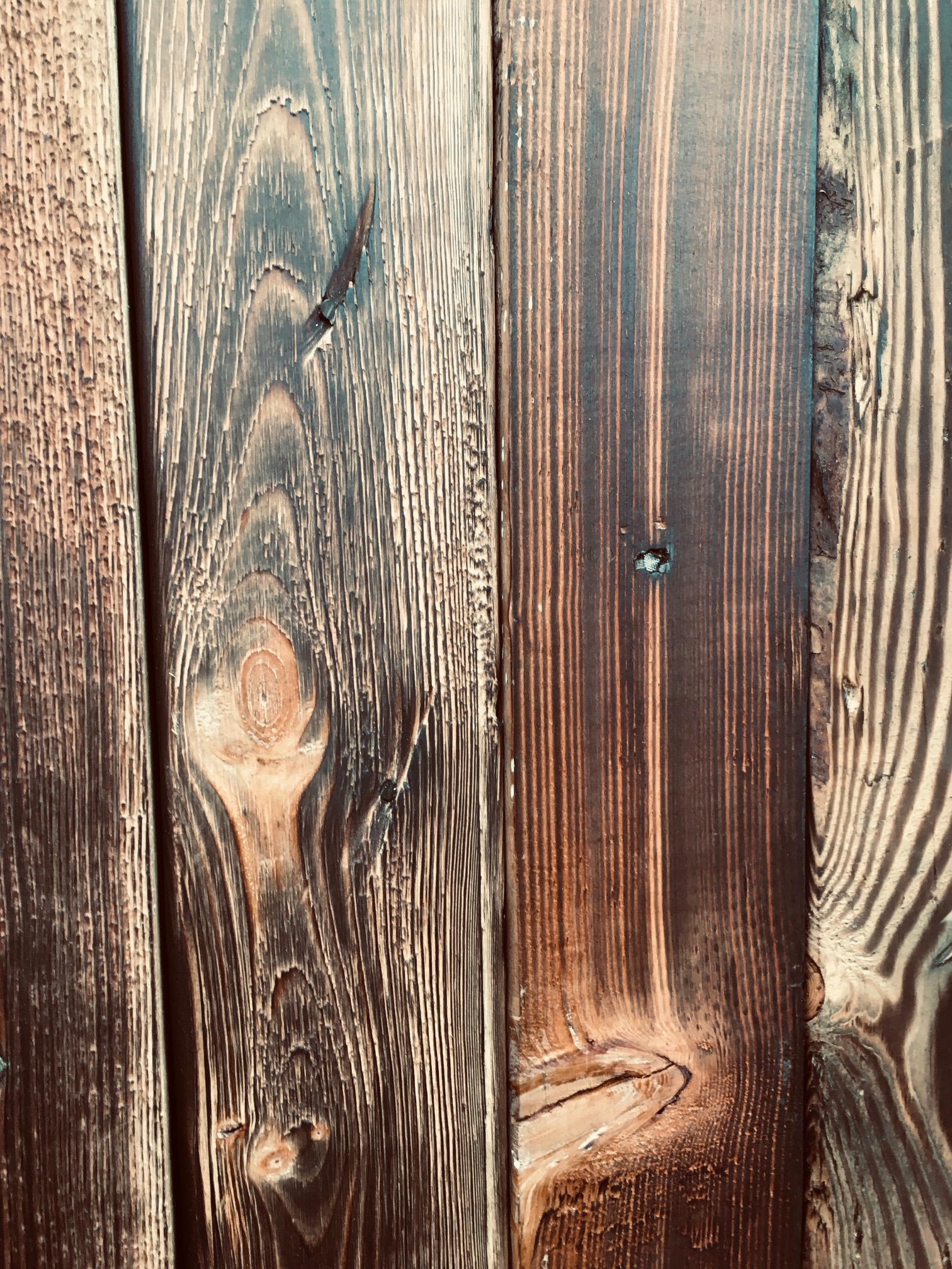 gebrand hout detailfoto